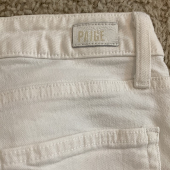 Paige hoxton ankle skinny white jeans size 27 with stretch like new - Picture 7 of 8